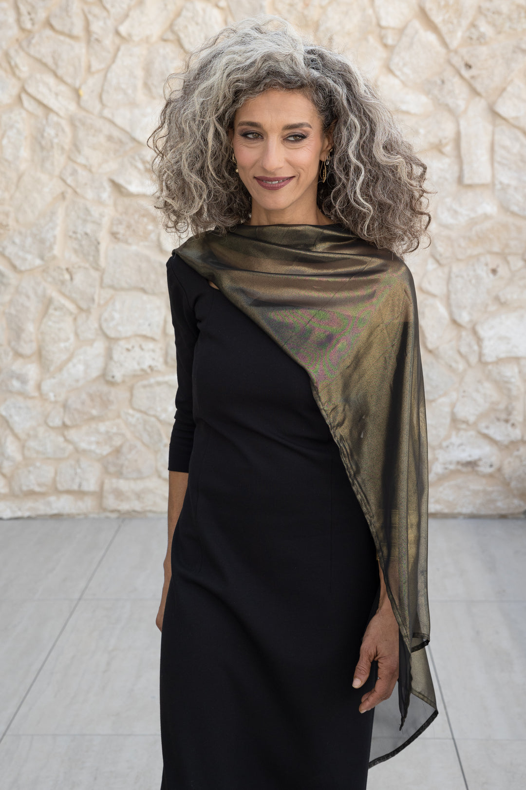 Cooper Gold Evening Shawl Shihar Cooper Gold Evening Shawl Shihar