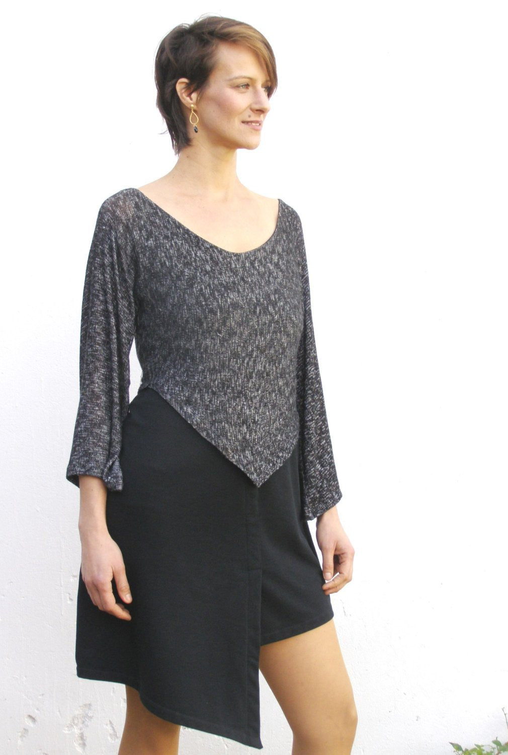 Asymmetric Architectural Tunic Dress 4