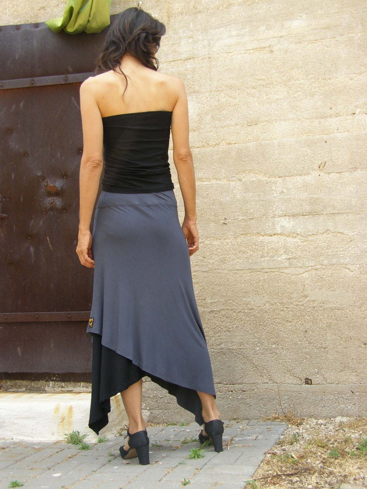Mix and Match Layered Diagonal Skirt