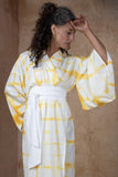 Shibori Hand Dyed  Kimono Robe