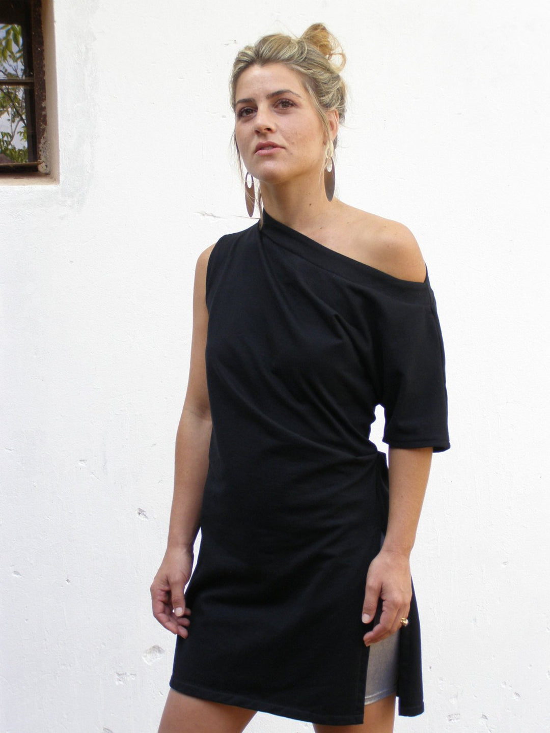 Asymmetrical Off The Shoulder Tunic